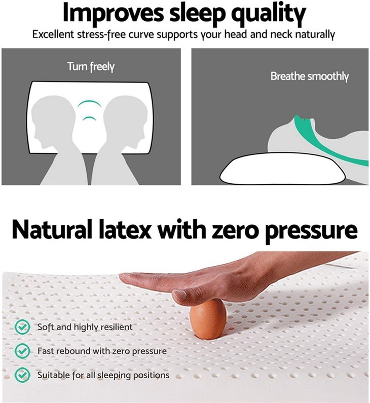 100% Talalay Natural Latex Pillow high quality